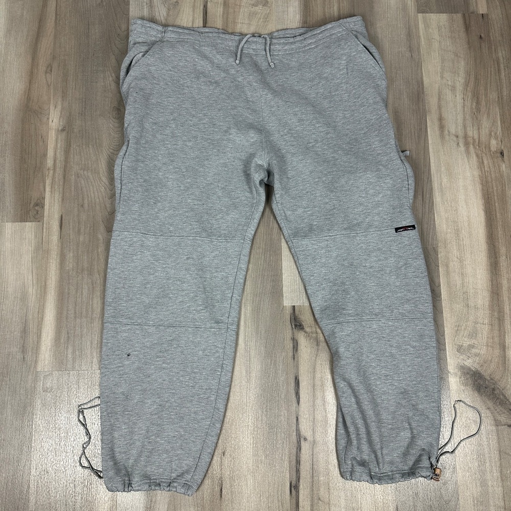 Basic Concepts Sweatpants Men XXL Grey Fair Heavyweight Baggy Toggle Streetwear